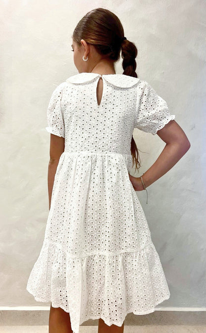 "Bowtiful" white dress